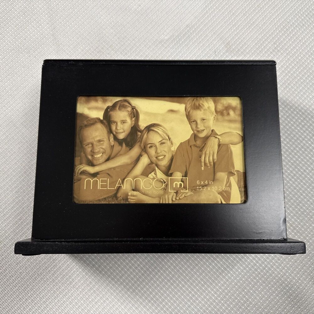 NIB Melannco Black Hanging Photo Storage Box – Holds 4x6 Photos